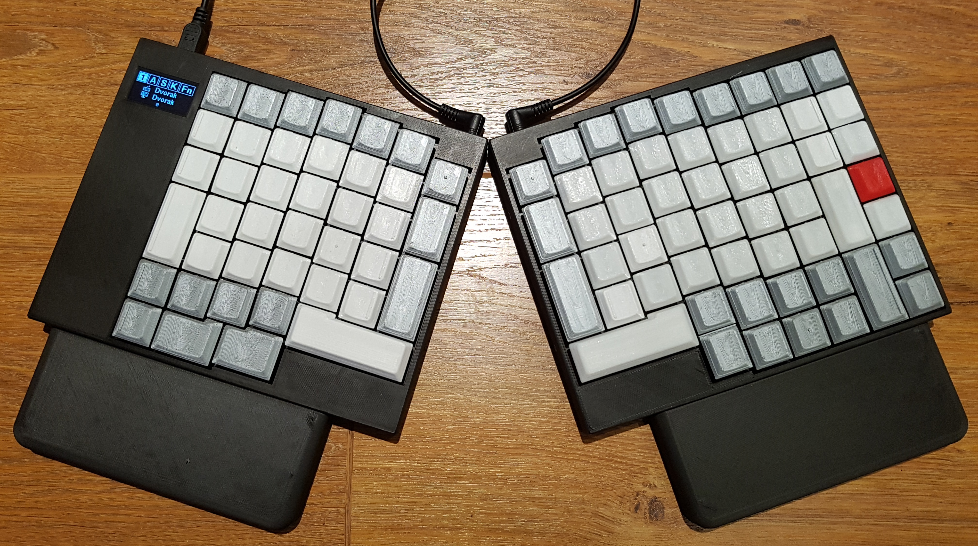 3D Printed Keyboard A fully 3D printed computer keyboard.
